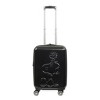 Peanuts Snoopy & Woodstock Ful Embossed Molded Hardside 22" Caryon Suitecase spinner, Black - image 3 of 4