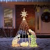 VINGLI 6ft Lighted Outdoor Nativity Sets for Christmas, Christmas Holy Family Yard Decoration w/ 220 LED Lights, Stakes, Zip Ties - 2 of 4