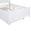 PAGED Full Size Platform Bed Modern Wooden Bed Frame with Twin Size Trundle and Pull Out 4-Layer Shelves for Bedroom - 4 of 4