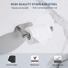 ChicFurnit Bathroom Towel Holder Rustproof Self Adhesive Toilet Roll Holder No Drilling for Modern Spaces, Silver, 6"*4"*3" - 4 of 4