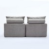 Anybear Modular Sofa, Neck Pillow-Back Lounge Sofa Chair, At will DIY, Soft Chenille Fabric, 2 Seats - 3 of 4