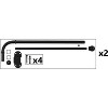Urbanest Swing Arm Curtain Drapery Rod, 0.75" Dia, 14" to 24" - 3 of 4