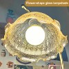Artloge Flower Lampshade Vintage Bedside Table Lamp  w/ Warm Light - 4 of 4