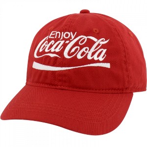 Adult Coca-Cola Embroidered Logo Red Adjustable Hat - 1 of 4