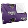 Whittier College Logo Pattern Silky Touch Blanket White 50x60 - 3 of 4
