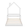 Nicbex Twin Toddler Floor Bed with House-Shaped Headboard,Montessori Floor Bed with Handrails,Sturdy Wood Playhouse Montessori Bed for Kids - 4 of 4