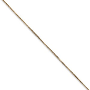 Black Bow Jewelry 0.8mm 14k Yellow Gold Spiga Pendant Chain Necklace - 1 of 4