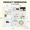 Wooden Play Kitchen Set for Kids with Sink, Freezer, Ice Maker, Washing Machine & Accessories Large Storage & Realistic Features - 3 of 4