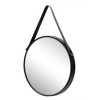 Kiera Grace 18" Hamlyn Round Mirror Black: Modern Style, Plastic Frame, No Assembly, Wall Mounted - 2 of 4