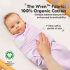 3pk Soothe Wren Swaddle Sleep Sacks, Organic Newborn Swaddles Wrap 0-3 Months, Soft Baby Wearable Blanket - 2 of 4