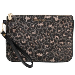Ellen Tracy Metallic Leopard Faux Leather Print Wristlet - 1 of 1
