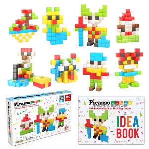 PICASSO-TILES 102 PC Magnetic Building Puzzle Cubes Set for Kids Ages 3+ - 1 of 4