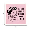 Slickblue Rustic Bar Decor Sign 7x7 – Solid Wood Plaque with Funny Quote, Shelf or Wall Display, 10 Color Options - 3 of 3