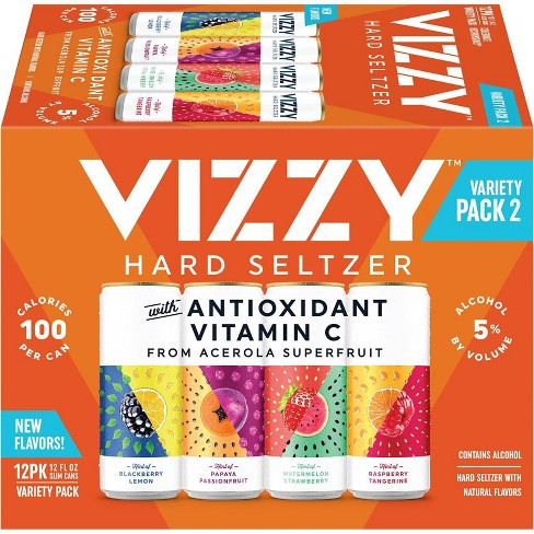 VIZZY Hard Seltzer Variety Pack #2 - 12pk/12 Fl Oz Slim ...