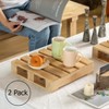 Vintiquewise Rustic Wooden Pallet Display Stand Natural Wood Riser for Home Decor, Table Centerpiece, Candle, Dessert, Plant, DIY, Party, Event - 2 of 4