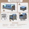 XIZZI Modular Outdoor Swivel Sectional Sofa Set, UV-Resistant Modular Lounge Set w/ Swivel Chairs, Side Table & Optional 3-Seat Sofa, Ottoman, Firepit - 2 of 4