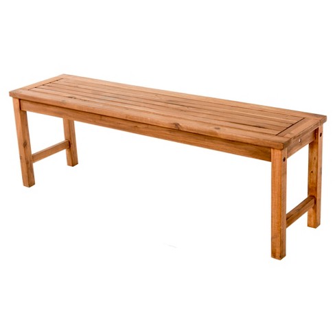 Acacia Wood Patio Bench Saracina Home Target