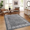 Area Rugs: Washable Non-Slip Simple Geometric Carpet, Soft Low Pile Foldable Stain Resistant Rugs for Bedroom, Home - 4 of 4