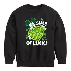 Boys' - Disney - Slice Of Luck Graphic Long Sleeve Fleece Sweatshirt - 1 of 4