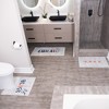 Bathroom Rugs 3 Piece Set - Non-Slip Ultra Thin Bath Rugs for Bathroom Floor - US States - 2 of 4