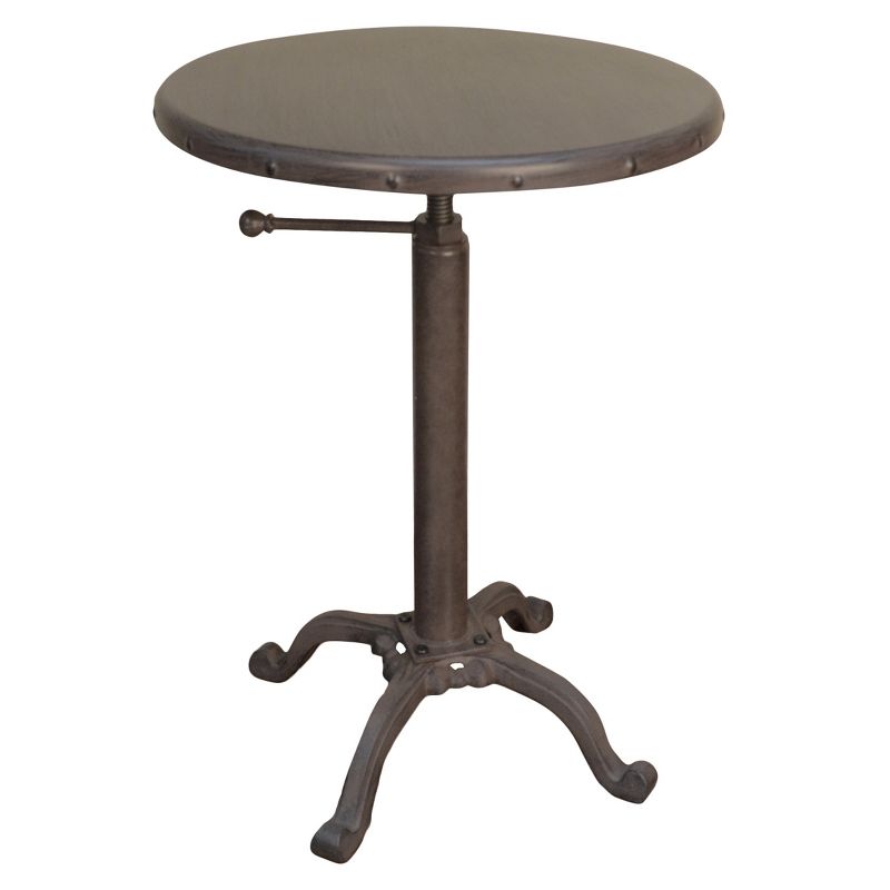 Oslin Restoration Adjustable Accent Table - Industrial - Carolina Chair and Table, 1 of 5