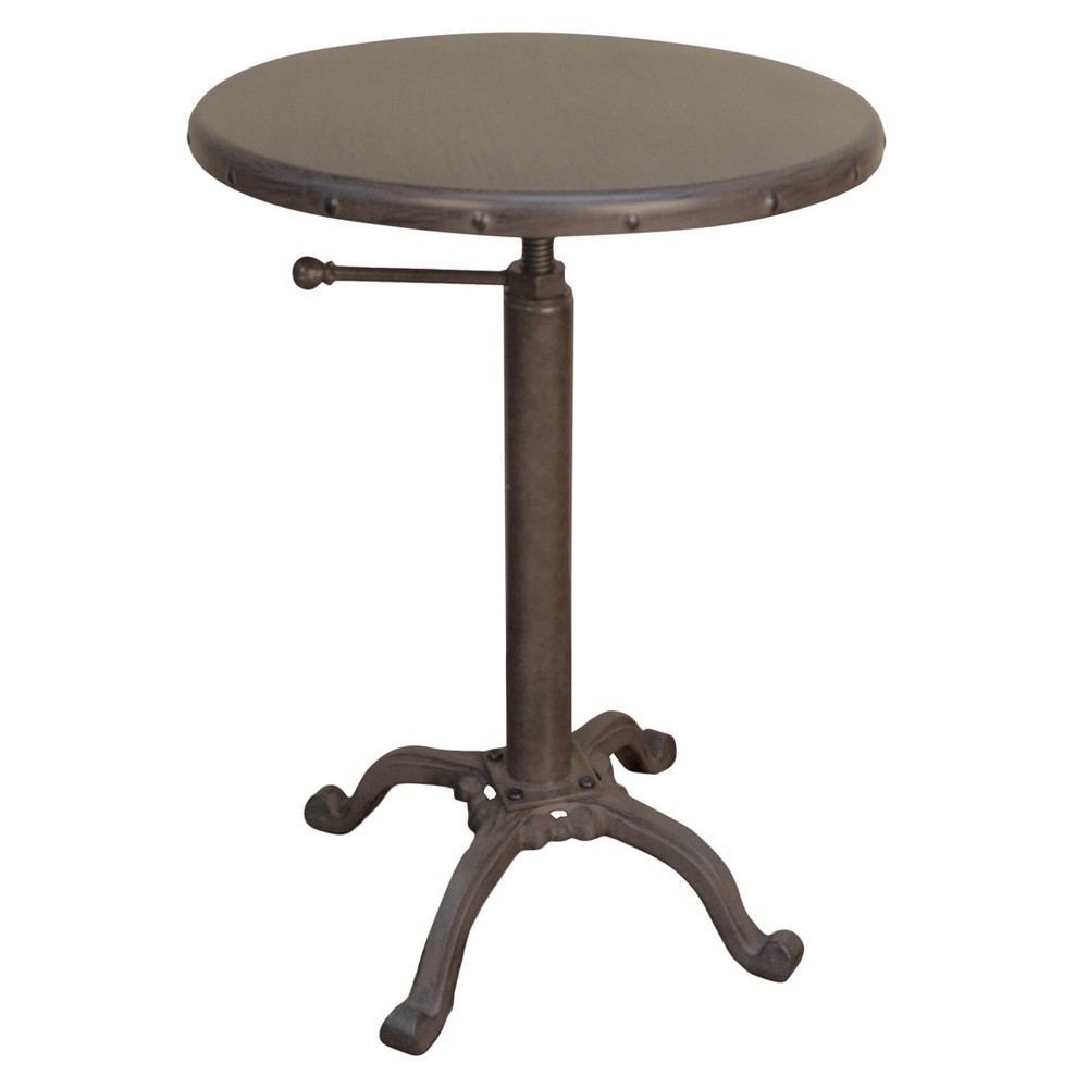 Photos - Coffee Table Oslin Restoration Adjustable Accent Table - Industrial - Carolina Chair an