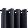 Aghana Digitals 2-Piece Anthracite Blackout Curtains, 55.1x68.9", Suede-Touch Polyester with Metal - 3 of 4