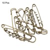 Unique Bargains Metal Decorative DIY Women's Clothing Dress 5 Holes Sewing Brooch Pins 10 Pcs - 3 of 4