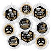 Big Dot of Happiness Law School Grad - Hanging Future Lawyer Graduation Party Tissue Decoration Kit - Paper Fans - Set of 9 - 2 of 4