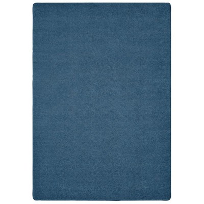 Carpets for Kids KIDply Soft Solids Collection Classroom Rug, Midnight Blue, Rectangle