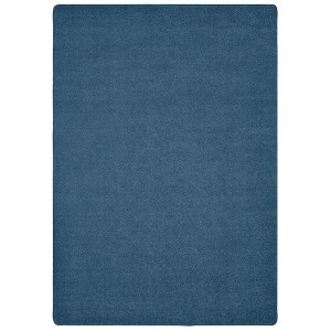 Carpets for Kids KIDply Soft Solids Collection Classroom Rug, Midnight Blue, Rectangle - 1 of 4