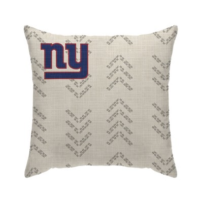 NFL New York Giants Wordmark Decorative Throw Pillow