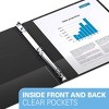 Davis Group 6pk 5/8" Premium Economy Round Ring Binders Black: .5" Polypropylene Hard Cover, 100 Sheet Capacity - 4 of 4