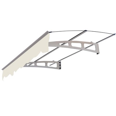 Vynxaria 59" x 34" Door Window Awning - Crystal Clear Canopy