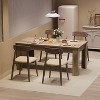 CuisinSmart Dining Table for 4-6, 63" Wood Farmhouse Rectangular Thickened Dinner Dining Room & Kitchen Table for 4 - 3 of 4