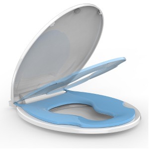 Toilet Seat, Soft Close Lid, Slow Close Noiseless Design, American Standard Compatible - 1 of 4