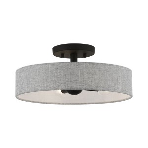 Livex Lighting Elmhurst 4 - Light Semi-Flush Mount in  Black - 1 of 4