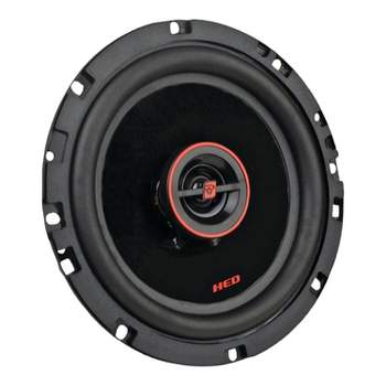 Cerwin-Vega® Mobile HED® Series 6.5-In. 320-Watt-Max 2-Way Coaxial Speakers, Black and Red, 2 Pack.