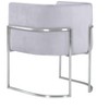 TOV Furniture Giselle Velvet Dining Chair with Silver Base by Inspire Me! Home Decor - 4 of 4