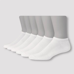Men's Big & Tall Hanes Premium Performance Cushioned Low Cut Socks 6pk - 1 of 4