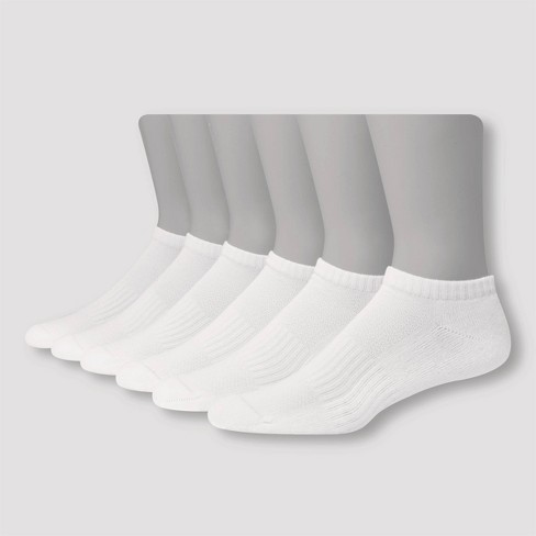 Men's Big & Tall Hanes Premium Performance Cushioned Low Cut Socks 6pk ...