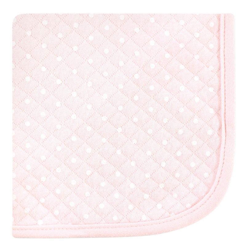 Hudson Baby Infant Girl Quilted Cotton Washcloths, Winter Forest, One Size, 3 of 9