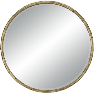 Uttermost Mulligan 34" Aged Gold Round Wall Mirror - 1 of 4