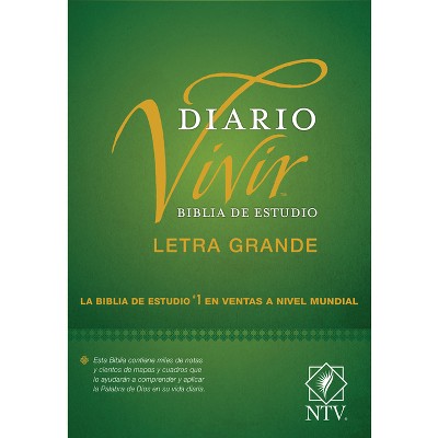 Biblia de Estudio del Diario Vivir Ntv, Letra Grande (Tapa Dura, Letra Roja) - Large Print (Hardcover)