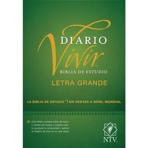 Biblia de Estudio del Diario Vivir Ntv, Letra Grande (Tapa Dura, Letra Roja) - Large Print (Hardcover) - 1 of 1