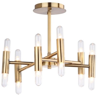 Radiant Gold Sputnik Inspired 16'' Contemporary Flush Mount Chandelier