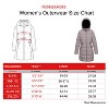 Rokka&Rolla Women's Heavy Long Winter Coat with Fleece Hood Parka Jacket - 2 of 4