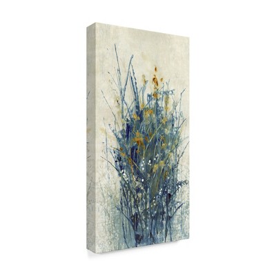 Trademark Fine Art -Tim Otoole 'Indigo Floral I' Canvas Art
