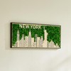 Gulches New York Moss City Silhouette Metal Wall Art - Small & Elegant Decor - 2 of 4