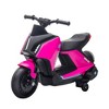Aosom 6V Kids Motorcycle Dirt Bike Electric Battery-Powered Ride-On Toy Off-road Street Bike with Music, Headlights, Rechargeable Battery, Training Wheels, for Ages 2-4, Pink - 4 of 4